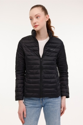 Kapitoneli Slim Fit Dik Yaka Şişme Mont  MONT 1SN28 4PR Image 0