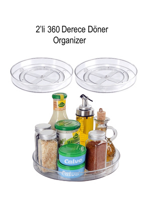 2'Lİ MUTFAK VE DOLAP ORGANİZERİ - ŞEFFAF Image 0