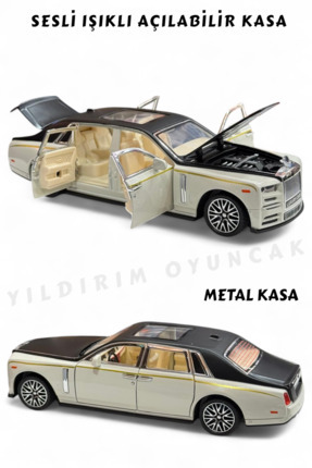 1:24 Çek Bırak Işıklı ve Sesli Model Metal Jeep - Açılabilir Kapılar Sesli Işıklı Model Araba 18 cm Image 0