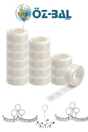 Çift Taraflı Yapışkan Balon Yapıştırma Bandı Sticker Damla Modeli Ve Uçan Balon Aparatı Yapıştırıcı Image 0