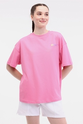 WL MOIRA 11F212 5FX Pembe Kadın Kısa Kol T-Shirt Image 0