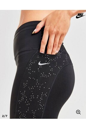 Dri-Fit Fast Mide Rise 7/8 SSNL Novelty Running Kadın Tayt fb4579-010 Image 3