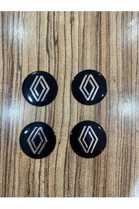 Renault Logolu Jant Göbeği Arması Sticker 56 Mm 4 Adet Image 0