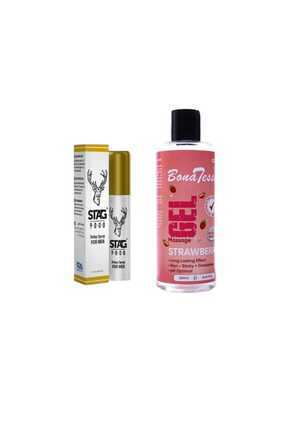 Erkeklere Özel Sprey + Çilekli Cinsel Masaj Yağı 100 ML Image 0