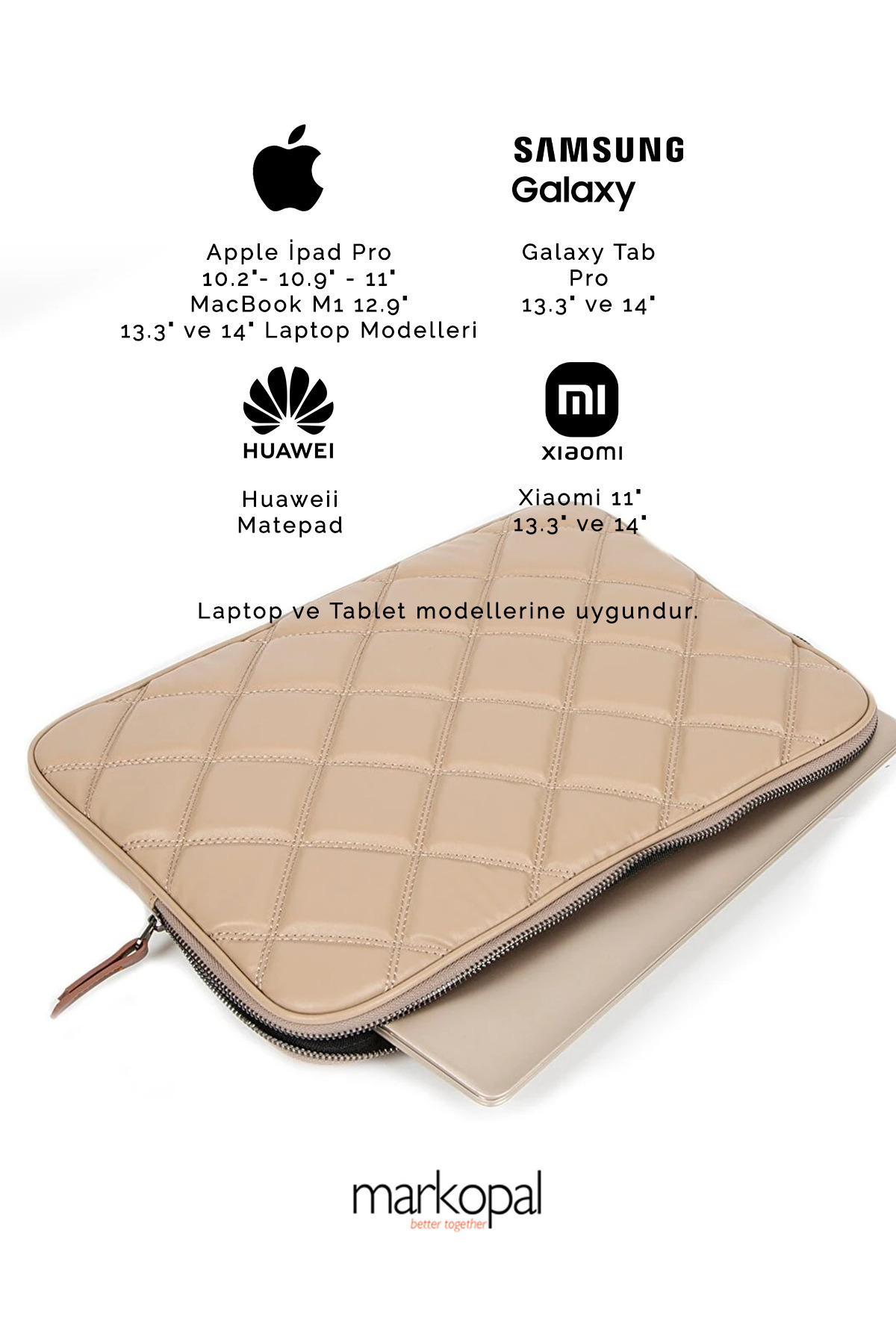 کیف نوت بوک با بند شانه قاب تبلت لپ تاپ 13-14 اینچ راسو چرمی لحافی