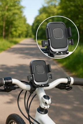 Motor,Motosiklet,Bisiklet ,Scooter İçin 360 Derece Dönebilen Gidon Versiyonu Telefon Tutucu Aparat Image 0