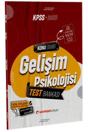 Süper Fiyat - Uzman Kariyer 2023 Kpss Eğitim Bilimleri Gelişim Psikolojisi Test Bankası Yaprak Test Image 0