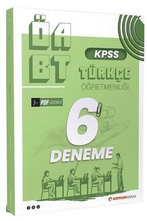 Uzman Kariyer ÖABT Türkçe Öğretmenliği 6 Deneme PDF Çözümlü Uzman Kariyer Yayınları Image 0