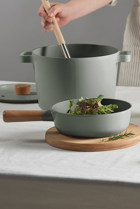 Fika Seramik kaplama Alüminyum Döküm Wok Tava 26Cm Gri Image 0