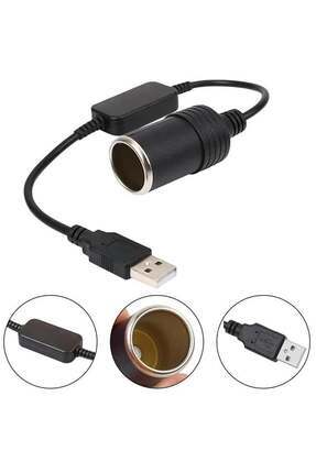 Pm-5726 Usb 2.0 Siyah 5 Volt 2 Amper To 12 Volt 800mah Araç Çakmaklığına Çevirici Image 0