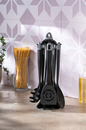 Hera 6 Parça Standlı Servis Seti Silver Image 0