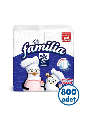 100'lü Katlanmış Peçete (8 PAKET X 100 YAPRAK) Image 0