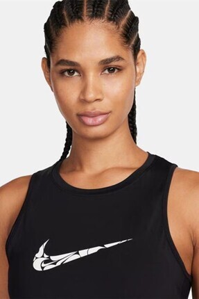 Dri-Fit One Swoosh Hbr Tank Siyah Kadın Spor Atlet Image 1