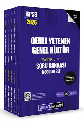 2026 KPSS Genel Yetenek Genel Kültür Tamamı Çözümlü Soru Bankası Seti - (5 Kitap) Image 0