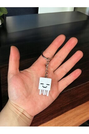 Minecraft Ghast Figür Anahtarlık Image 0