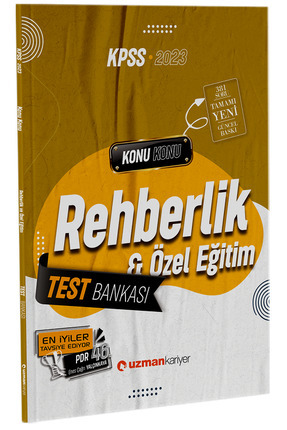 Süper Fiyat - Uzman Kariyer 2023 Kpss Eğitim Bilimleri Rehberlik Ve Özel Eğitim Test Bankası Yaprak Image 0