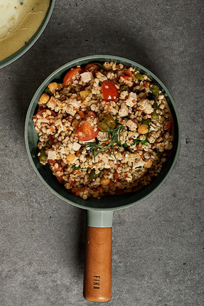 Fika Seramik kaplama Alüminyum Döküm Wok Tava 26Cm Gri Image 3