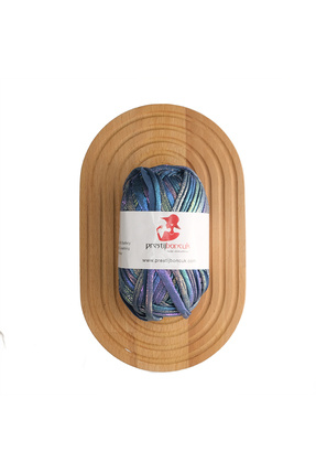 Premium Deri Görünümlü Metalik Penye İp Çanta ve Hobi Örgü İpi Renkli Desenli Image 0