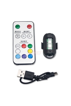 Lamba Uçak Kanadı Çakar Şarjlı Rgb Kumandalı Image 0