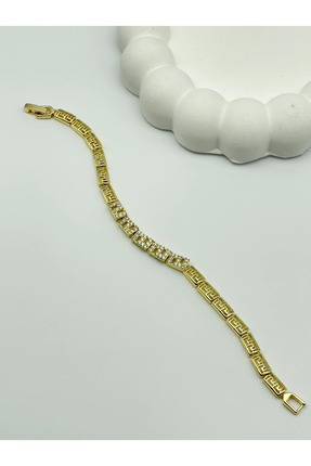 14k Altın Rengi Xuping Bileklik 18 Cm Image 0