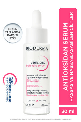 Sensibio Defensive Hassas Ciltler Kırışıklık, Yaşlanma Karşıtı Nemlendirici Antioksidan Serum 30 ml Image 0