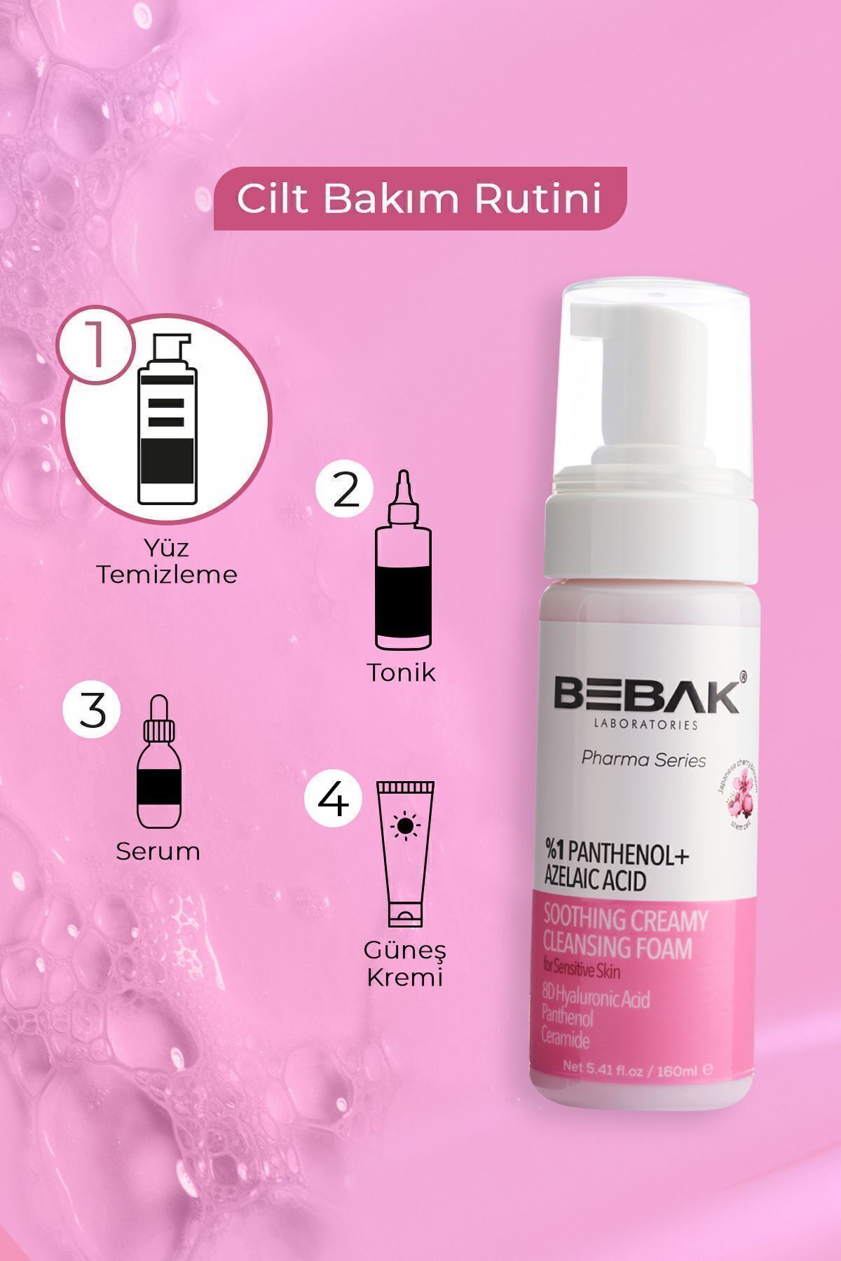 فوم پاک کننده صورت سفت کننده منافذ مسدود کننده جوش سرسیاه فارما 160 میلی لیتر