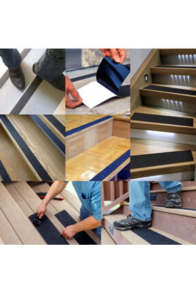 5 Metre Merdiven Kaymaz Bant, 2,5cm Genişlik, Arkası Yapışkanlı 1. Kalite Zemin Kaydırmaz Bant Image 3