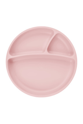 Porsiyon Vakum Tabanlı Silikon Tabak - Pinky Pink Image 0