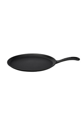 Döküm Yuvarlak Pizza Krep Pankek Tavası Döküm Demir Yekpare Saplı Çap(Ø)26cm. Image 0