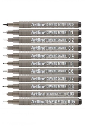 Drawing System Teknik Çizim Kalemi 11'li Tam Set Image 0
