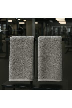 2 Adet, Fitness Havlusu , Spor Havlusu, Antreman Havlusu, Siyah Havlu, %100 Pamuk Havlu Image 0