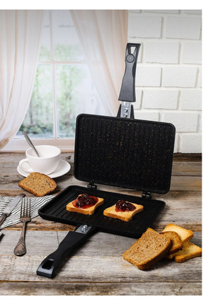 Granit döküm lux pratik ocak üstü tost makinası Image 0
