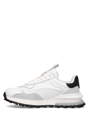 112230265 Henry Erkek Hakiki Deri Klasik Sneaker Beyaz Image 2