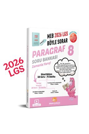 8. Sınıf 2026 Lgs Meb Böyle Sorar PARAGRAF Soru Bankası Video Çözümlü Image 0