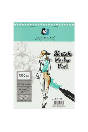 Spiralli Sketch Marker Pad 200gr A5 40 Yaprak / ALX:0434 Image 0