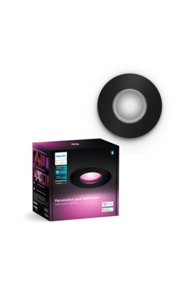 Hue Xamento Siyah Sıva Üstü RGB Akıllı LED Spot IP44 400 Lumen GU10 Spot Dahildir Image 0