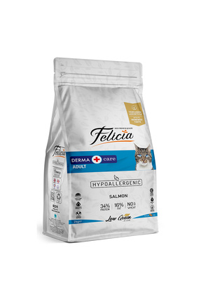 2 Kg Somonlu Az Tahıllı Yetişkin Kedi Maması HypoAllergenic Kedi Maması Image 0