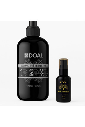 Keratin Bakım Sütü 500 ml Argan Elixir Saç Bakım Serumu 100 ml Image 0