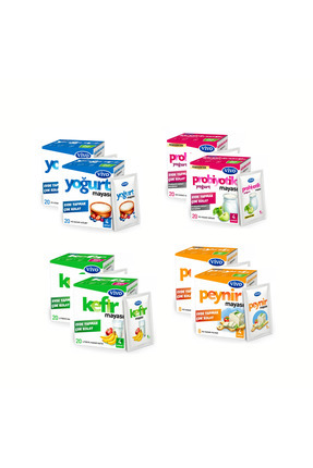 4 Çeşit Maya (Peynir-Kefir-Yoğurt-Probiyotik) Toplam 8 adet Image 0