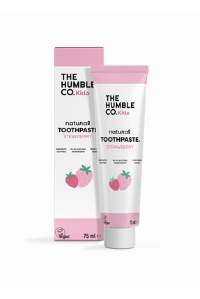 Humble Co Toothpaste Kids Strawberry 75 ML Çocuklar için Çilek Aromalı Doğal Diş Macunu 75 ML Image 0