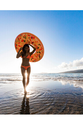 Donut Şekilli Şişme Deniz Simidi 107 cm - Oturaklı Deniz Simidi Image 0
