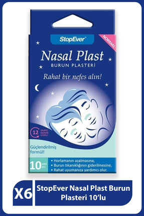 Nasal Plast Burun Plasteri - Normal Boy 6 Adet (6x10 Plaster) Image 0