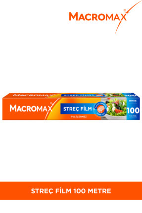 Streç Film 100 Metre, Büyük Ekonomik Boy, PVC İçermez, Gıdaları Taze Tutan Streç Film Image 0