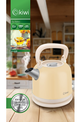 Kk-3340 Paslanmaz Çelik Retro Su Isıtıcı Kettle Image 0