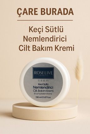 Roselive - Keçi Sütlü Nemlendirici Cilt Bakım Kremi 150 Ml (El & Yüz) Image 0