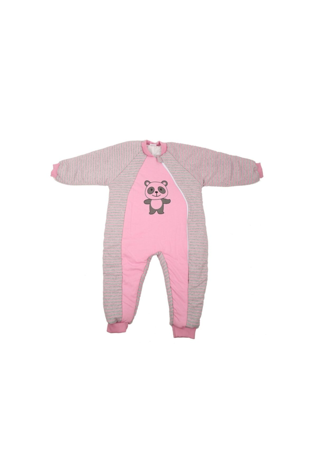 ÖZLEM BEBE 5-6 Yaş Pembe Ayıcıkl Uyku Tulumu