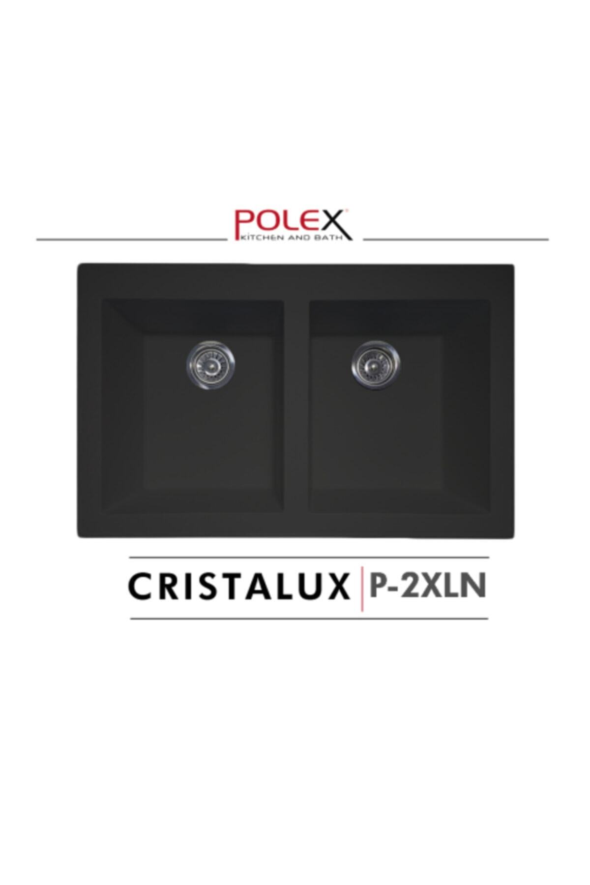 POLEX Cristalüx Granit Eviye P2xln Siyah