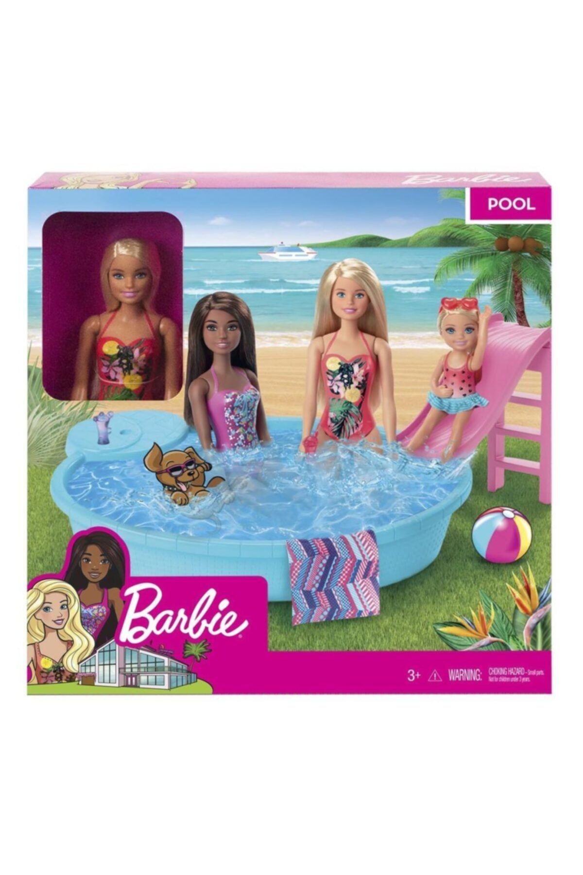 Barbie Ghl91 Barbie Ve Eğlenceli Havuzu Barbienin Hayatı