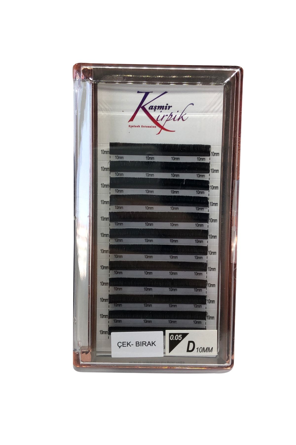 KAŞMİR KİRPİK Çek- Bırak D Kıvrım 0.05 Mm 10 Numara Tek Boy Kirpik