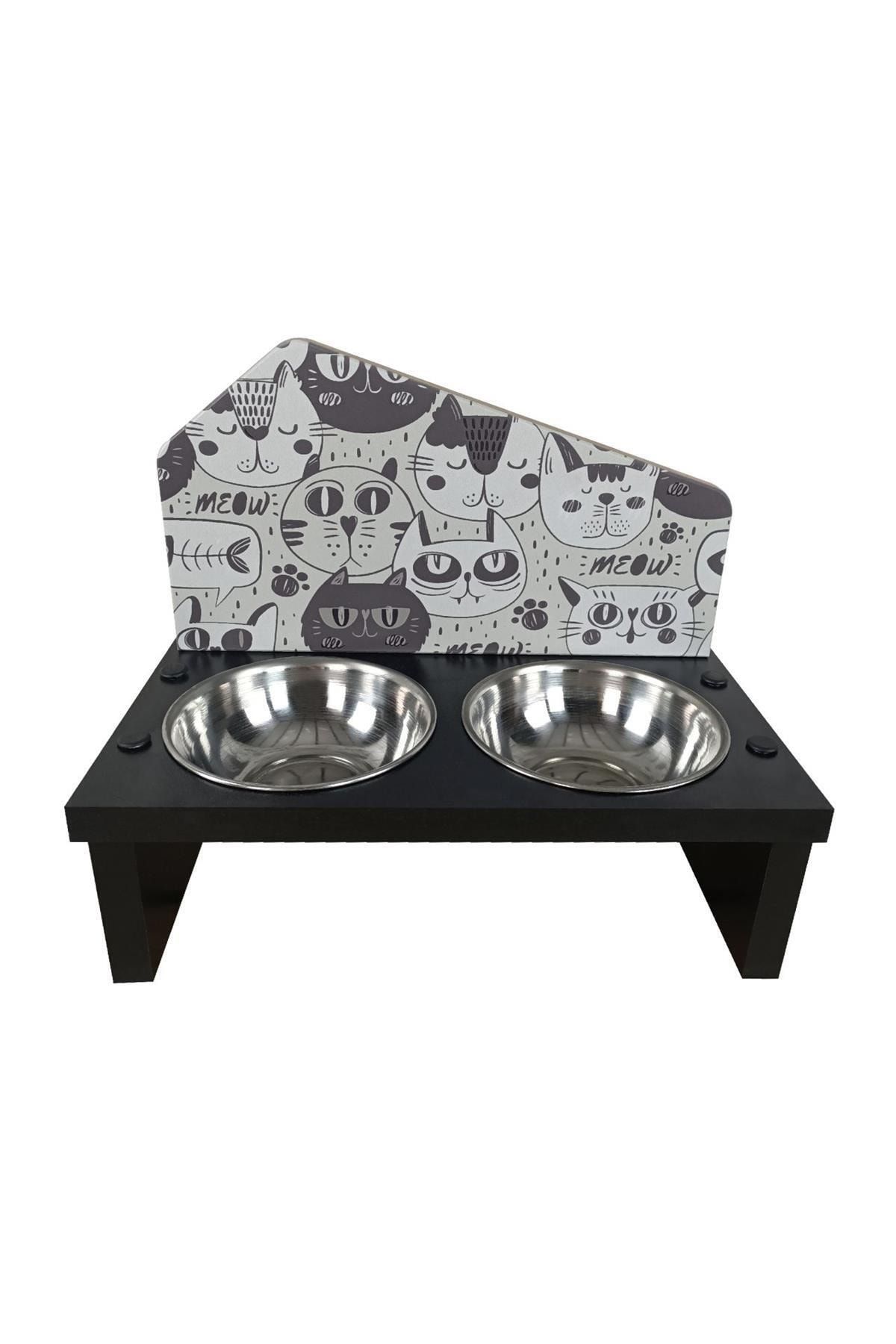 odunconcept Özel Baskılı Çelik Kaseli Kedi&küçük Irk Köpek Mama&su Kabı-fam